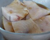 かじきのショウガ焼き作り方1写真