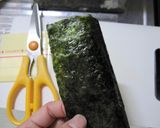簡単!海苔で、てるてる坊主☆彡キャラ弁♪作り方1写真