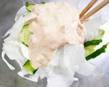 大根ときゅうりのくるくるリボンサラダ♪作り方3写真