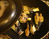 なすの挽き肉挟み焼き♪紹興酒蒸し作り方5写真