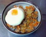 あの店の!!肉味噌温玉うどん♪風?作り方7写真