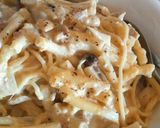 鮭ときのこのクリームパスタ作り方9写真