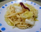 キャベツの簡単ペペロンチーノ作り方6写真