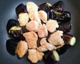 今夜の夕飯！簡単ナス料理鶏ささみみぞれ煮作り方6写真