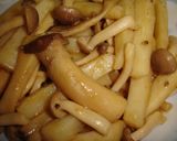 ❤山芋ときのこのバター醤油炒め❤作り方4写真