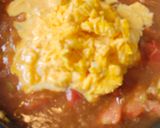 簡単ランチに✨️トマトと卵のふわとろ中華丼作り方9写真