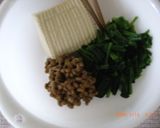 納豆入りほうれん草の白和え作り方2写真