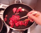 ウッシーの甘味噌炒め＆さっぱりキャベツ作り方4写真