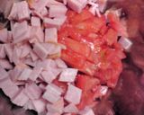 トマトとハムの冷製パスタ(バジル風味)作り方5写真
