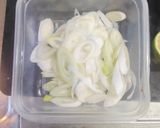簡単🌟豚しゃぶ肉のかぼす醤油炒め作り方1写真
