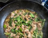 小松菜と豚バラのふわたま中華丼作り方4写真