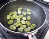 簡単・そら豆とマッシュルームのバター醤油作り方2写真