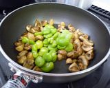 簡単・そら豆とマッシュルームのバター醤油作り方5写真