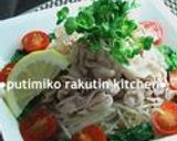 豚肉&もやし茹で♪ポン酢かけ作り方5写真