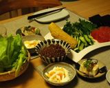 焼き海苔、納豆そぼろのレタス包み作り方4写真