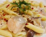 サーモンとディルのクリームパスタ♪作り方9写真