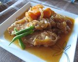 たっぷり玉葱の豚肉煮込み作り方6写真