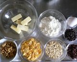オートミールと胡桃のザックリ クッキー♪作り方1写真