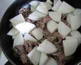 牛肉とかぶの炒め物作り方5写真