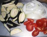 和風イタリアン☆ナスとトマトのパスタ作り方1写真