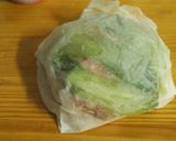 チンゲンサイとひき肉の包み蒸し作り方3写真