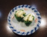 ピーマンカップのチーちくマヨ♪作り方3写真