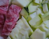 ズッキーニと牛肉のオイスターソース炒め作り方2写真