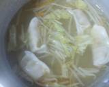 （＾０＾）野菜と餃子のスープ♪作り方4写真