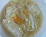 （＾０＾）野菜と餃子のスープ♪作り方6写真