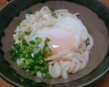 ＨＢで手打ちうどん★釜玉で♪作り方5写真