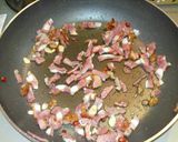 夏の鮮やか緑のペペロンチーノ作り方3写真
