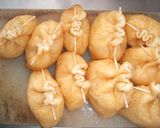 チーズインたまご巾着作り方3写真