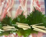 新生姜と大葉で爽やか！肉巻きトンカツ作り方2写真