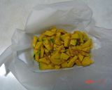 簡単かぼちゃサラダ★クッキングシート作り方1写真