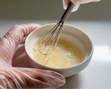 煮りんごのせレアチーズ｜混ぜるだけ潤いおやつ作り方4写真