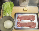 豚ロースと新玉ねぎの塩生姜焼き作り方1写真