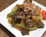 コラーゲンたっぷり★ホルモン焼きうどん作り方6写真