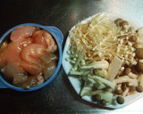 むね肉ときのこのガーリックマヨ焼き作り方1写真