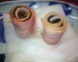 お弁当に♡ナスとベーコンのくるくる巻♡作り方4写真