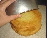 ひとつの生地で4度美味しい　シフォンケーキ　丸型で焼きました作り方9写真