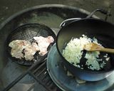 ダッチオーブンで作るカレー炊き込みご飯作り方1写真