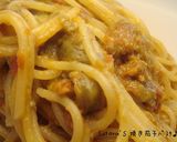 焼き茄子★とドライトマトのパスタ♪作り方5写真