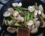 アスパラと海老のガーリックパスタ作り方3写真
