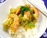 エビとアボカドの塩ナムル丼作り方3写真