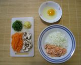 『 しょうが 』がポイント！鮭チャーハン作り方1写真