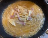 ワンパン絶品🤩筍とベーコンのオイルパスタ作り方4写真