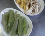 ◆ふきと油揚げのピリ辛炒め煮◆作り方1写真