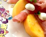 柿と生ハムフレッシュモッツァレラでカプレーゼ♩作り方2写真