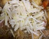 豚角切りと大根の皮の煮物作り方3写真