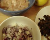 英国発　カレーマヨ味チキンのサンドイッチ作り方1写真